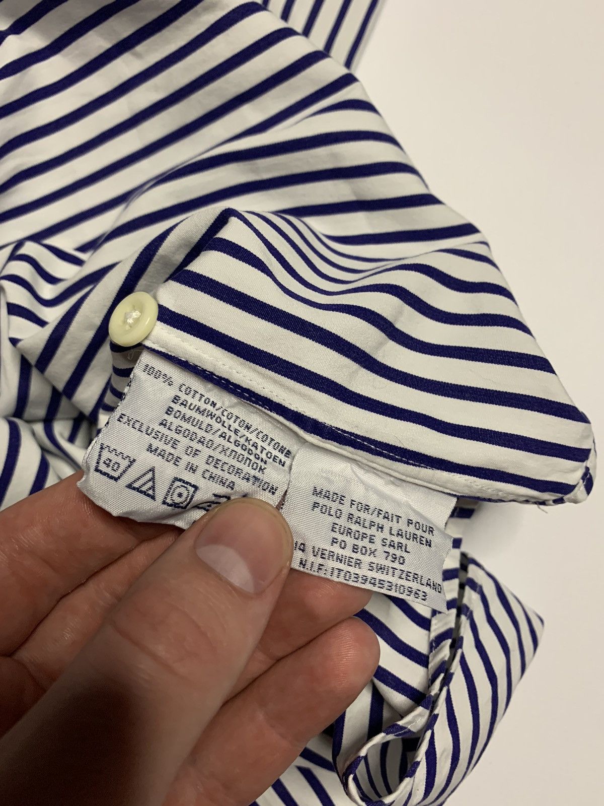 Lo Life × Polo Ralph Lauren Polo Ralph Lauren striped shirt Size US XL / EU 56 / 4 - 4 Thumbnail
