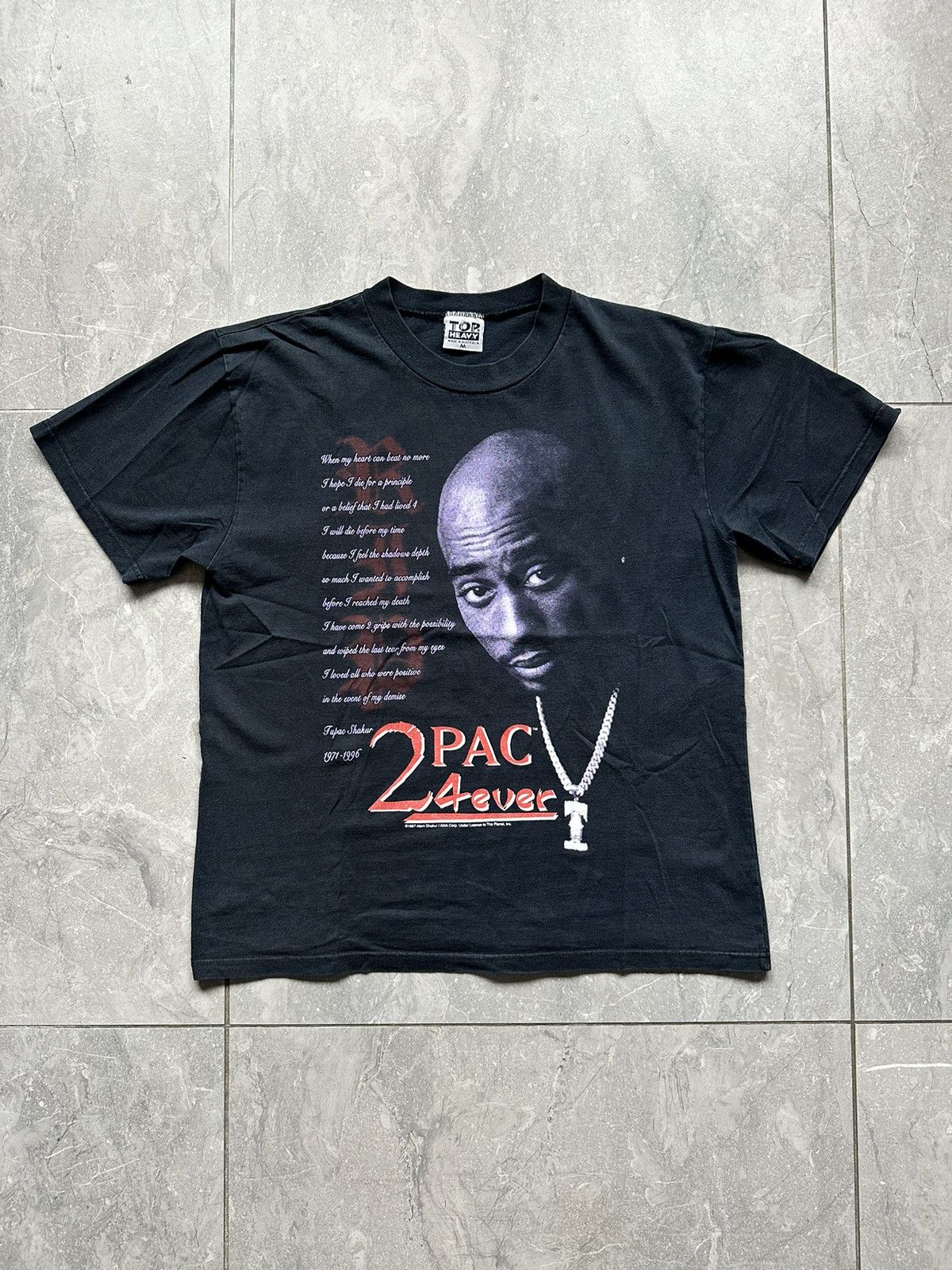 Band Tees × Rap Tees × Vintage OG 1997 2pac 4ever Tshirt Vintage 