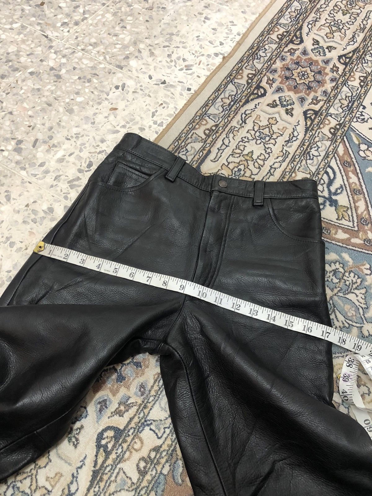 Leather Vintage Unbrands Bondage Style Straight Cut Leather Pants Size 26" / US 2 / IT 38 - 21 Thumbnail