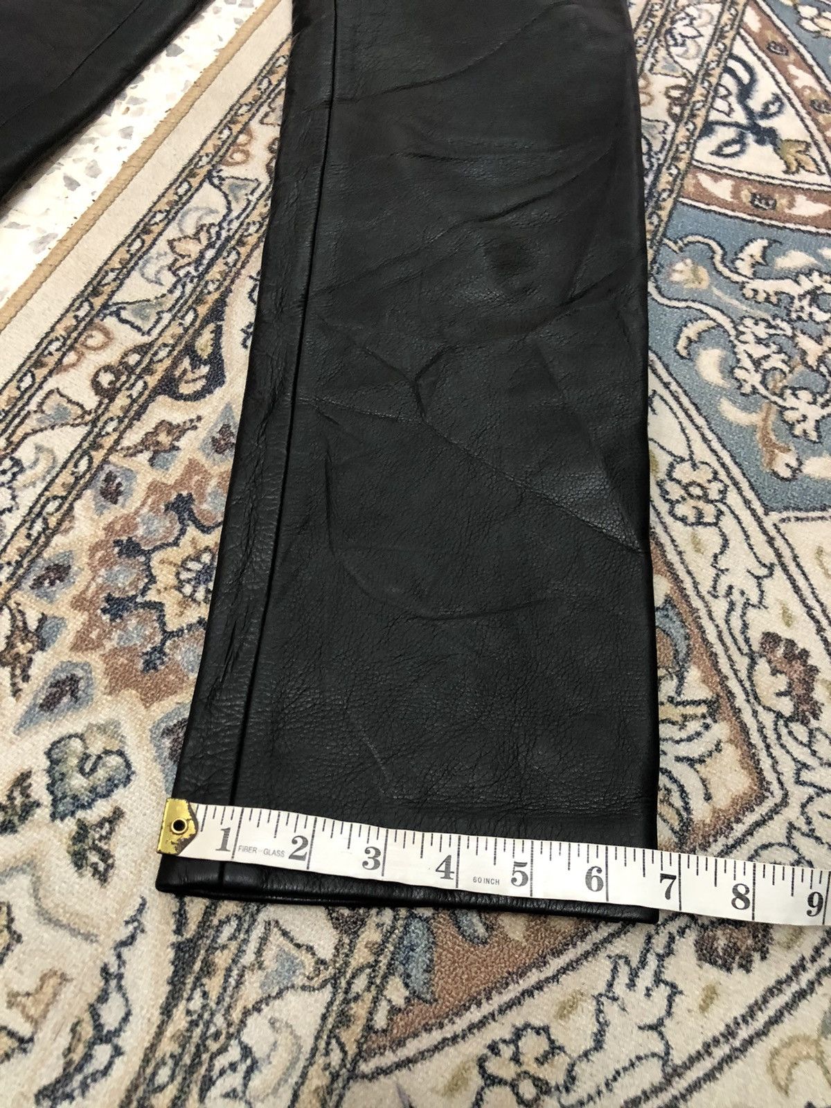 Leather Vintage Unbrands Bondage Style Straight Cut Leather Pants Size 26" / US 2 / IT 38 - 16 Thumbnail