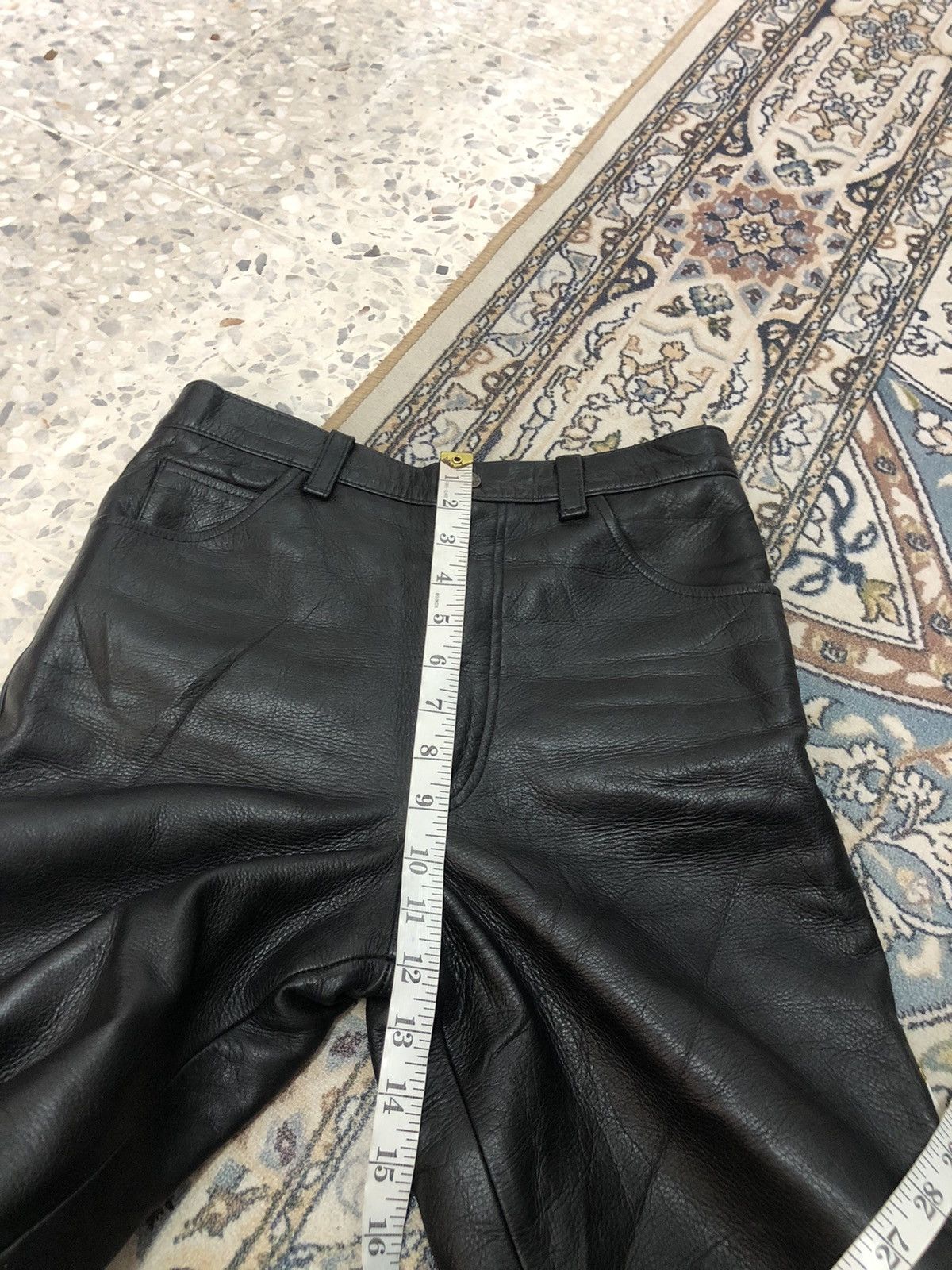 Leather Vintage Unbrands Bondage Style Straight Cut Leather Pants Size 26" / US 2 / IT 38 - 19 Thumbnail