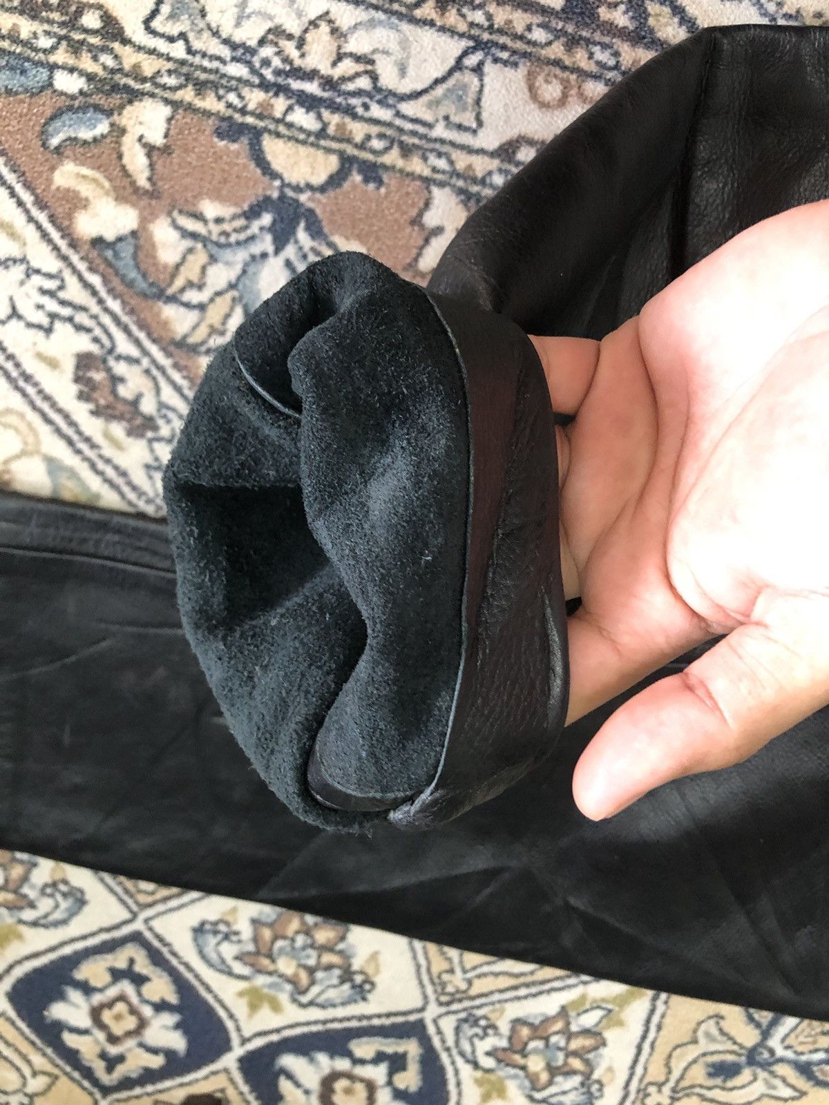 Leather Vintage Unbrands Bondage Style Straight Cut Leather Pants Size 26" / US 2 / IT 38 - 9 Thumbnail