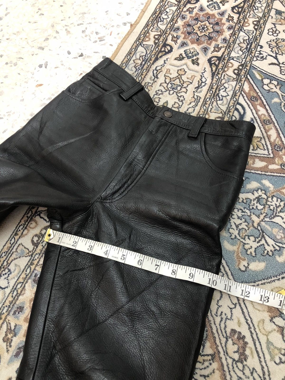 Leather Vintage Unbrands Bondage Style Straight Cut Leather Pants Size 26" / US 2 / IT 38 - 18 Thumbnail