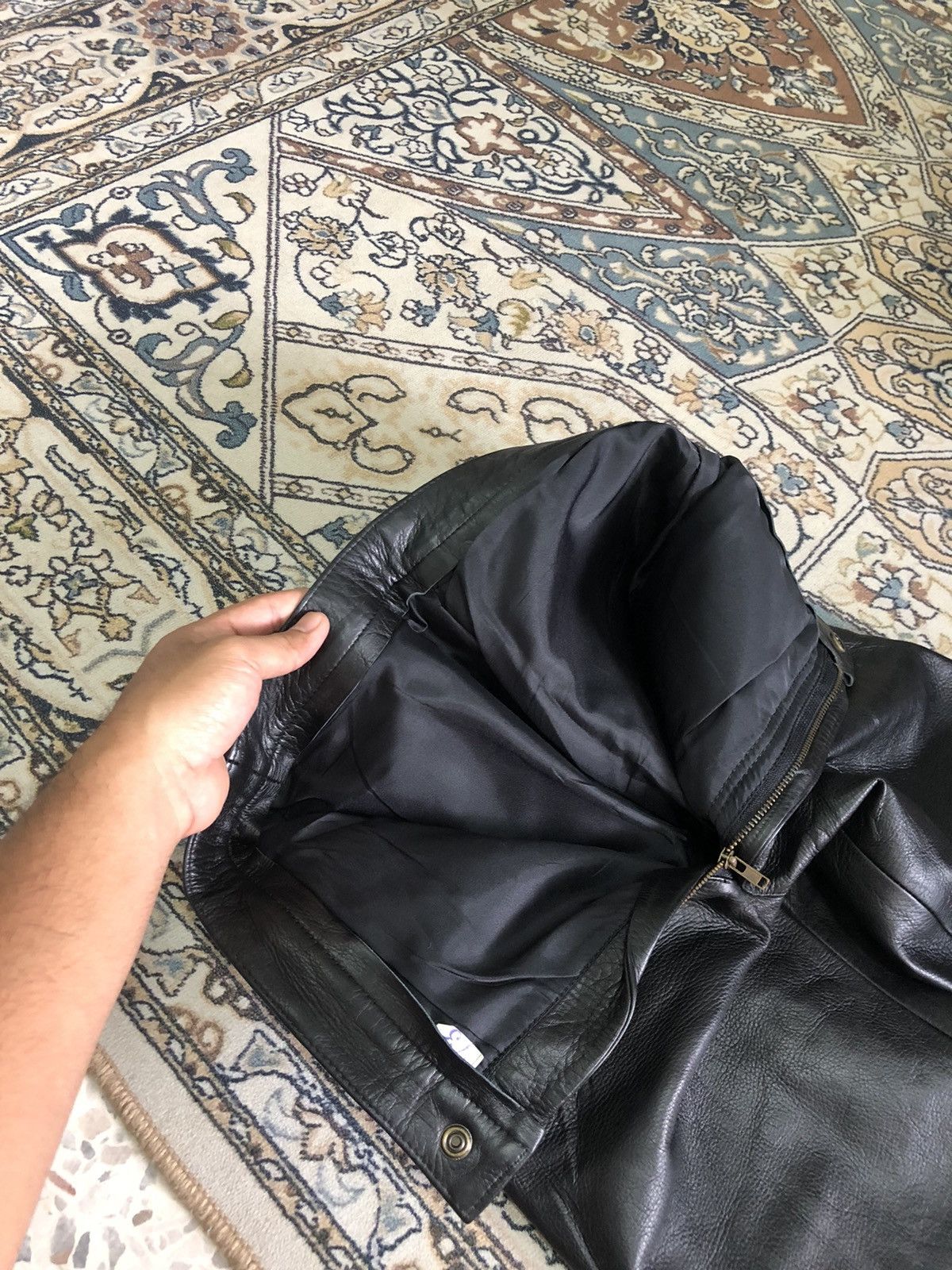 Leather Vintage Unbrands Bondage Style Straight Cut Leather Pants Size 26" / US 2 / IT 38 - 11 Thumbnail