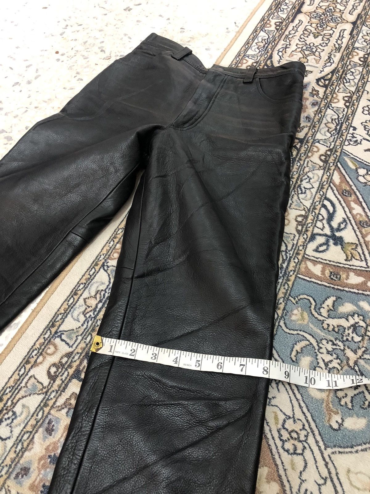Leather Vintage Unbrands Bondage Style Straight Cut Leather Pants Size 26" / US 2 / IT 38 - 17 Thumbnail
