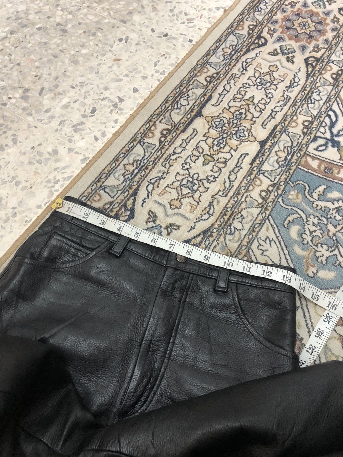 Leather Vintage Unbrands Bondage Style Straight Cut Leather Pants Size 26" / US 2 / IT 38 - 20 Thumbnail