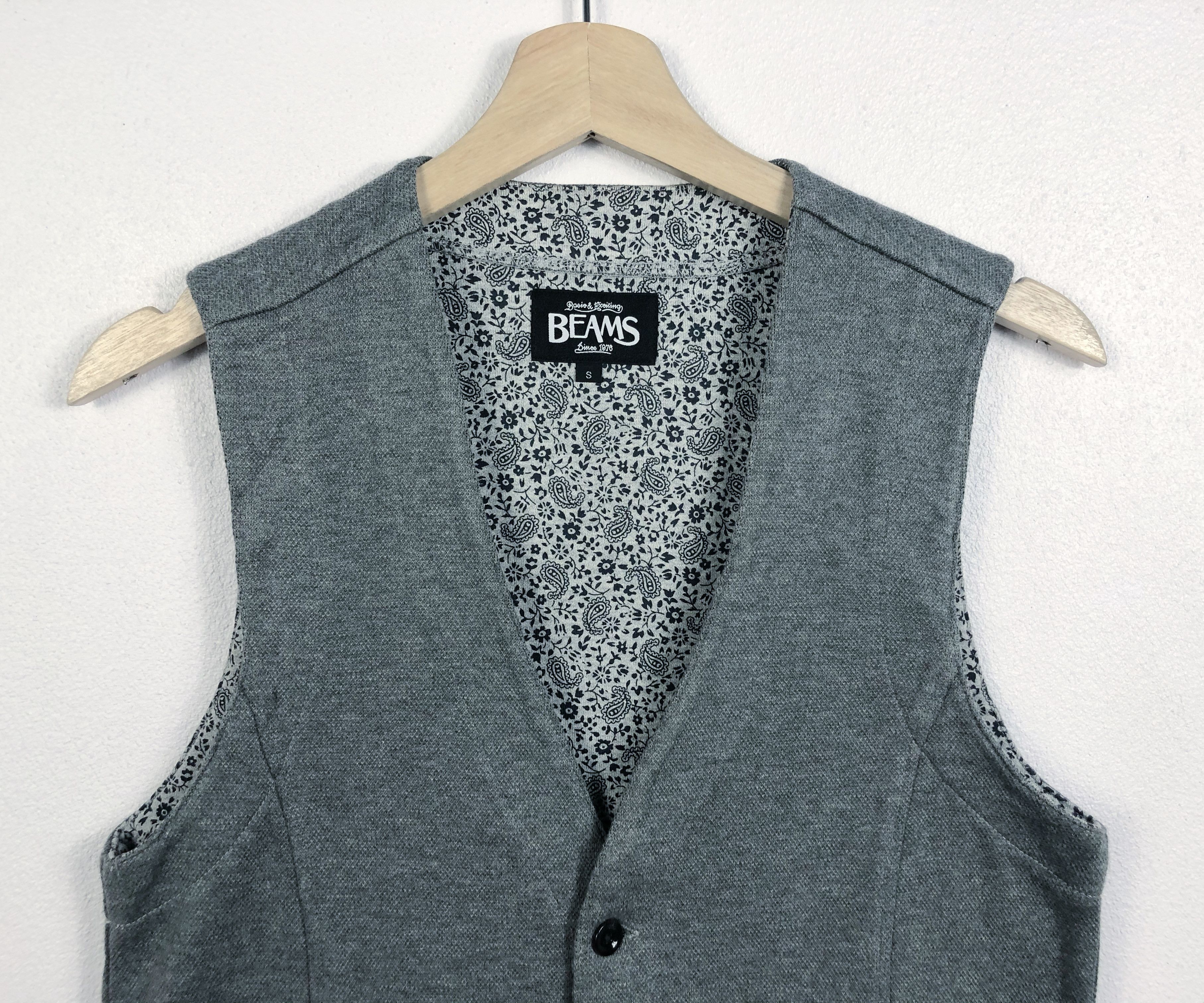 Beams Plus Rare Beams Japan Button Vest Bandana Motive Size US S / EU 44-46 / 1 - 2 Thumbnail