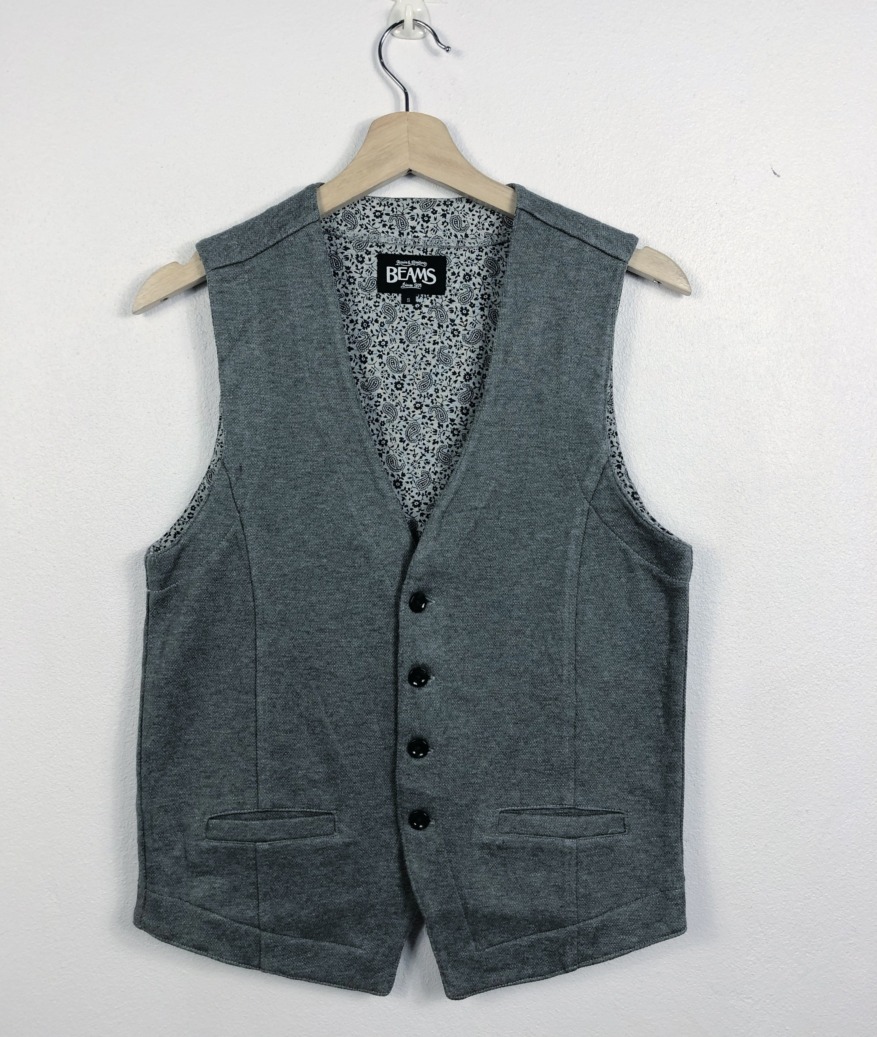 Beams Plus Rare Beams Japan Button Vest Bandana Motive Size US S / EU 44-46 / 1 - 1 Thumbnail