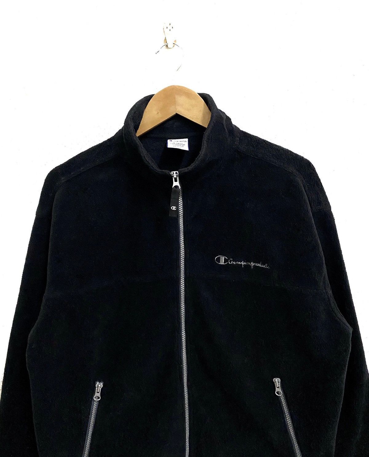 Champion × Vintage Vintage CHAMPION Script Small Logo Fleece Sweater Jacket Size US M / EU 48-50 / 2 - 3 Thumbnail