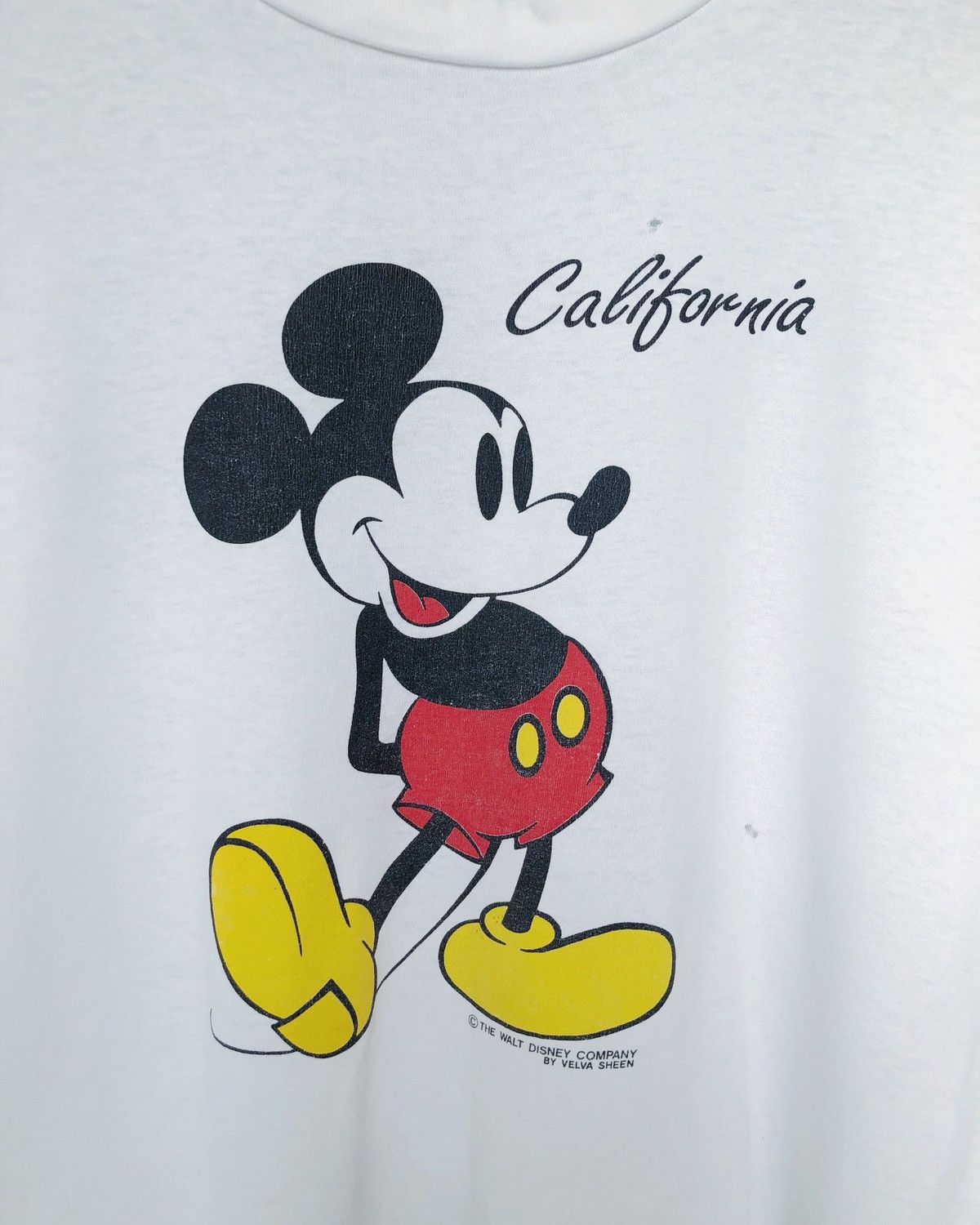 Vintage Vintage Mickey Mouse California Velva Sheen Tee Made in USA Size US L / EU 52-54 / 3 - 3 Thumbnail