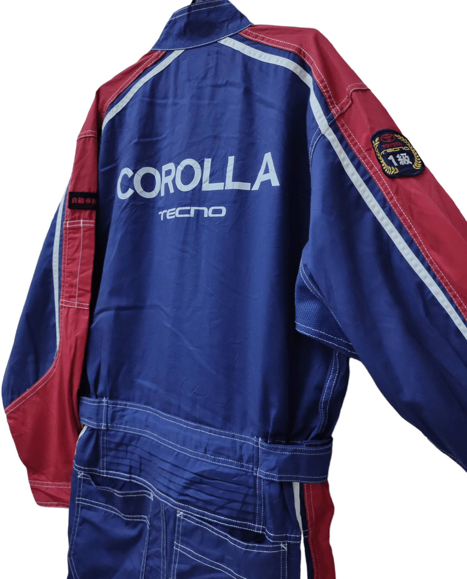 image of Toyota Corolla Tecno 1St Engineer Patch Vintage Overalls in Blue, Men's (Size 36)