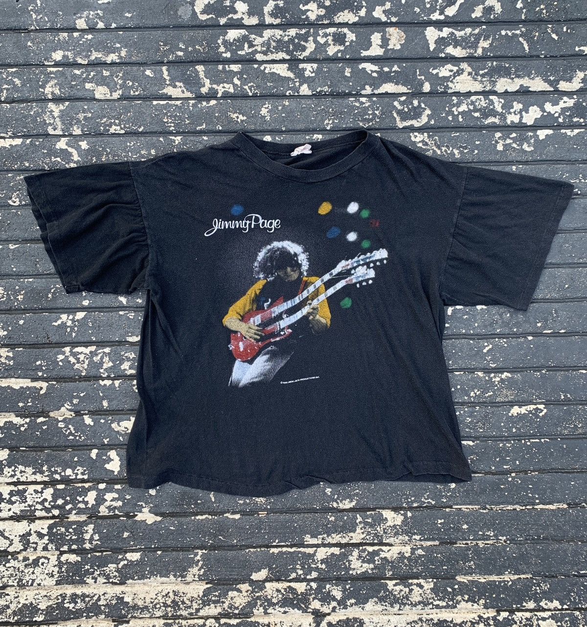 1985 Jimmy Paige Led Zeppelin The Firm Tour Single Stitch XL