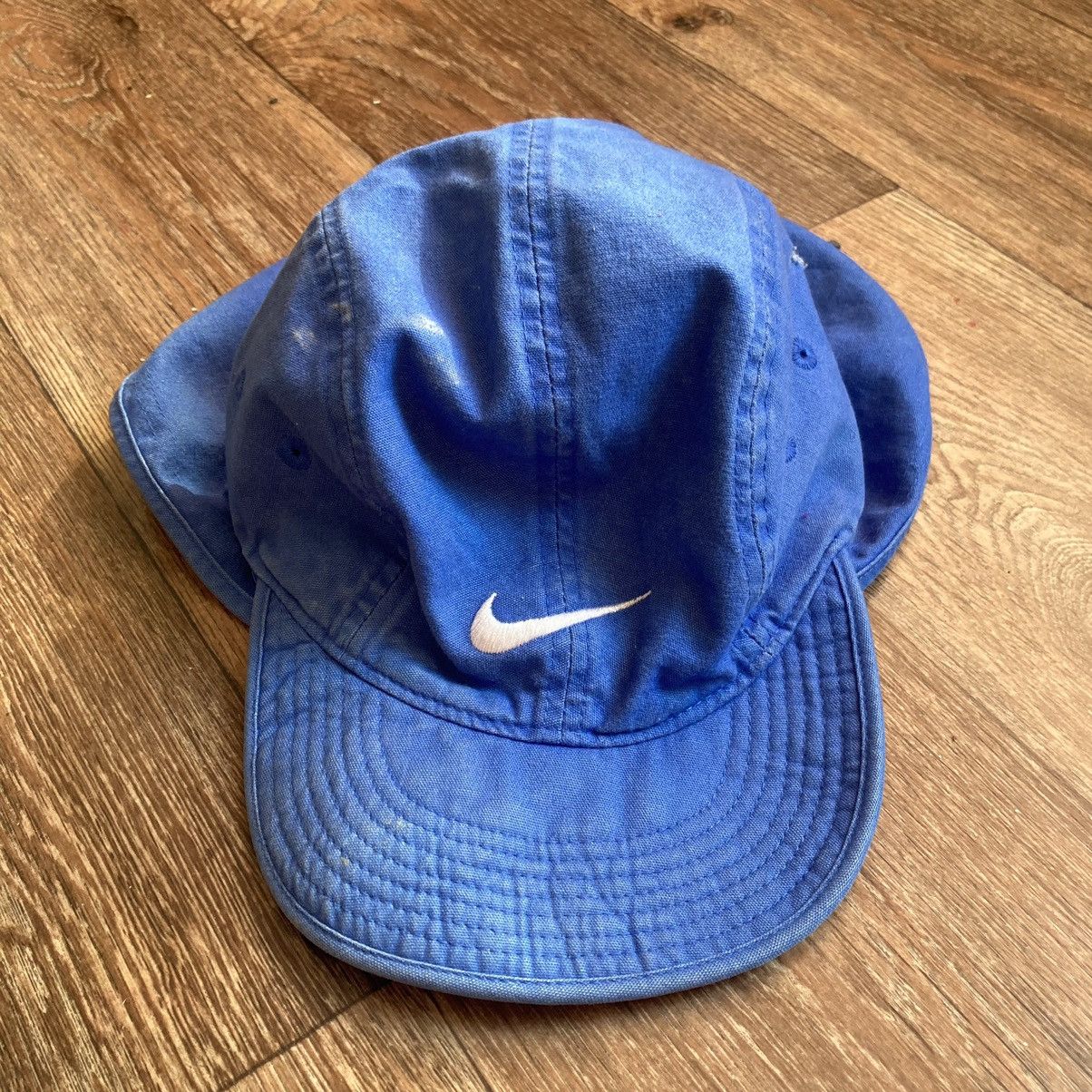 Nike × Vintage Vintage Distressed Safari Cap Nike 90s Size ONE SIZE - 1 Thumbnail