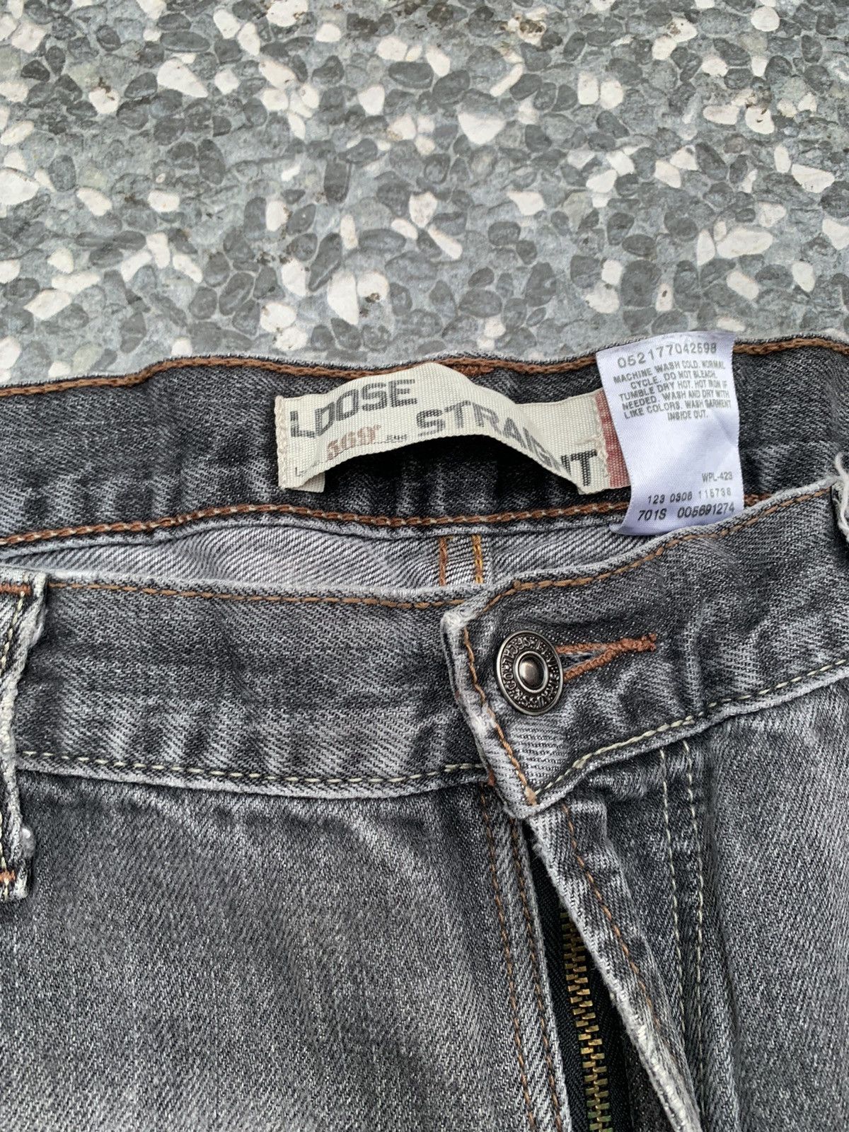 Levi's Vintage Levis 569 Distressed Denim Size US 38 / EU 54 - 4 Thumbnail