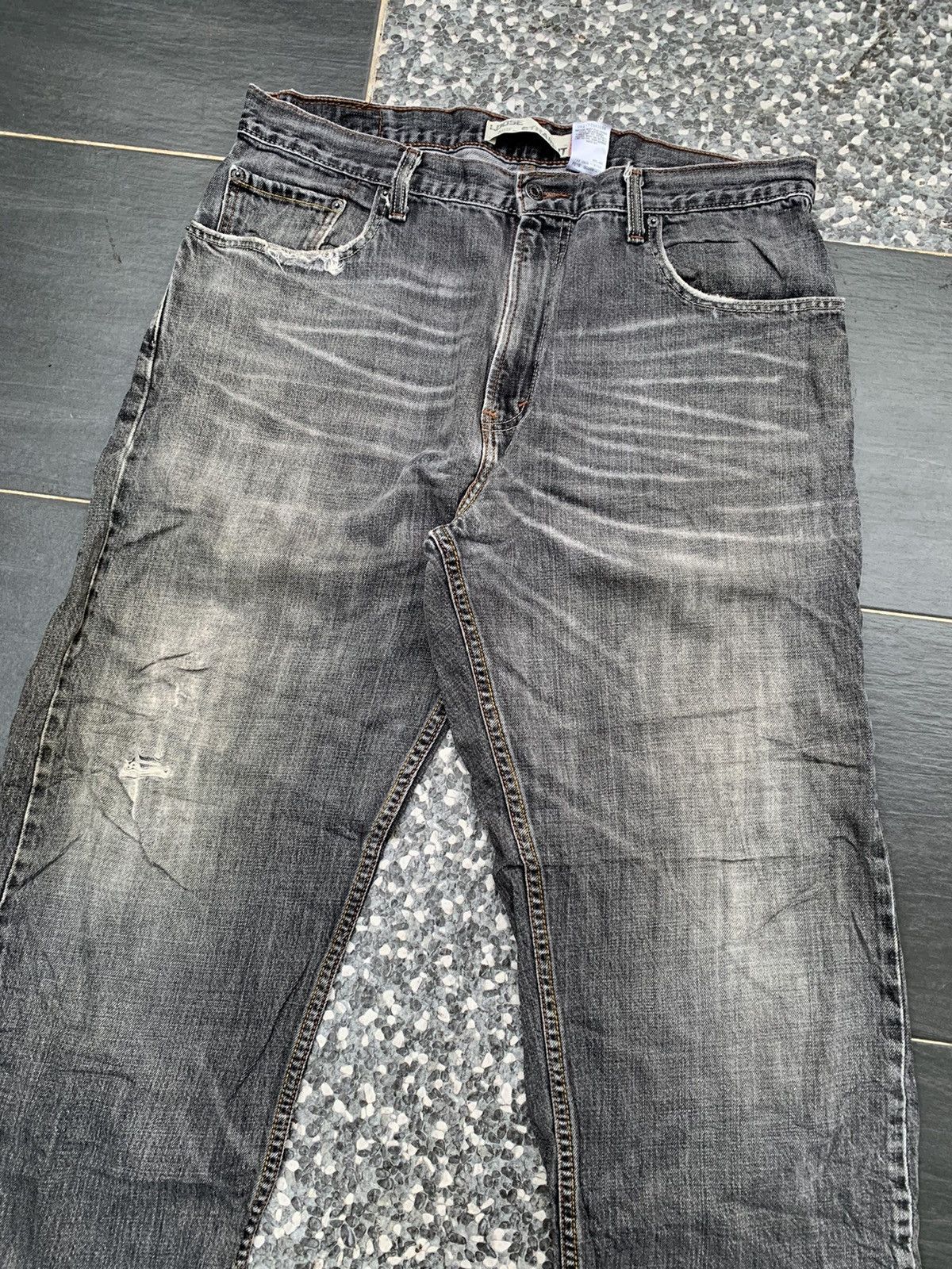 Levi's Vintage Levis 569 Distressed Denim Size US 38 / EU 54 - 2 Thumbnail