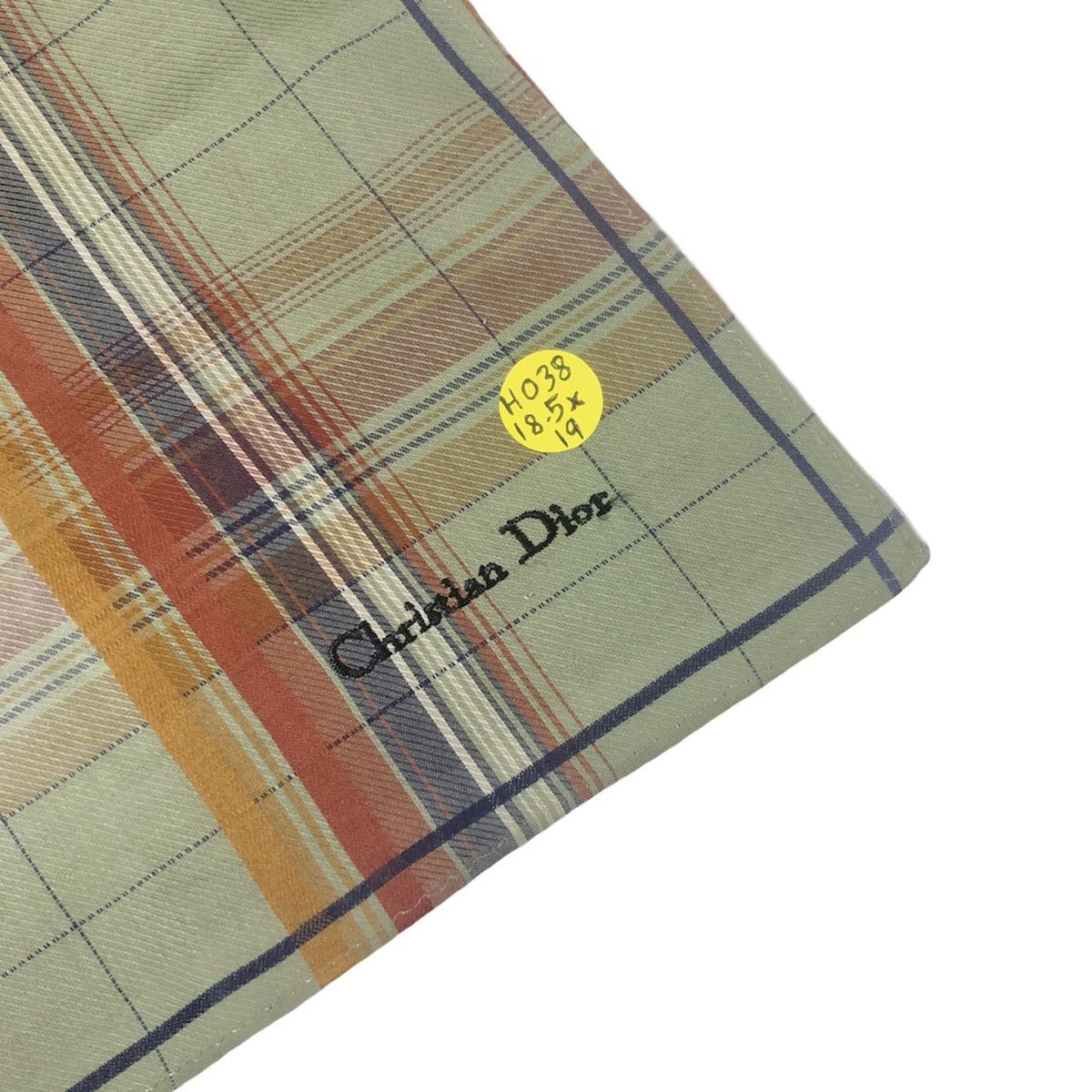 Christian Dior Monsieur Christian Dior Designer Checkered Handkerchief Pocketsquare Size ONE SIZE - 4 Thumbnail