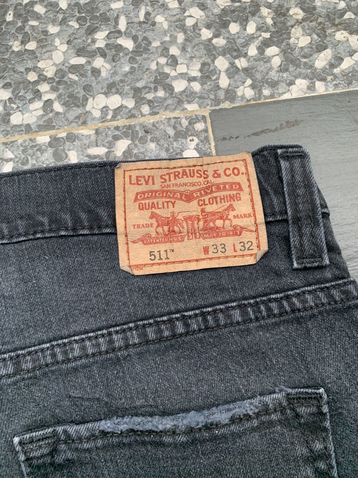 Levi's Levis 511 Black Denim Size US 33 - 11 Thumbnail