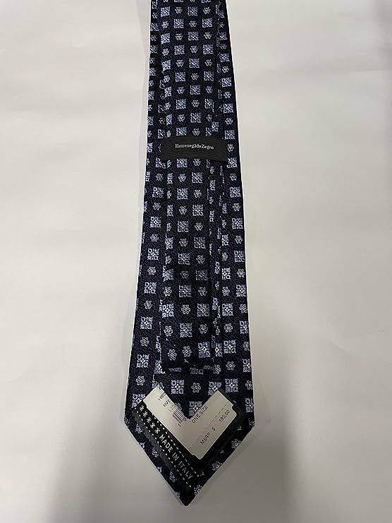 Ermenegildo Zegna Ermenegildo Zegna Geometric Grid Silk Tie, Size Regular Size ONE SIZE - 2 Thumbnail