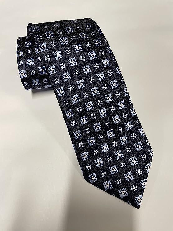 Ermenegildo Zegna Ermenegildo Zegna Geometric Grid Silk Tie, Size Regular Size ONE SIZE - 1 Thumbnail