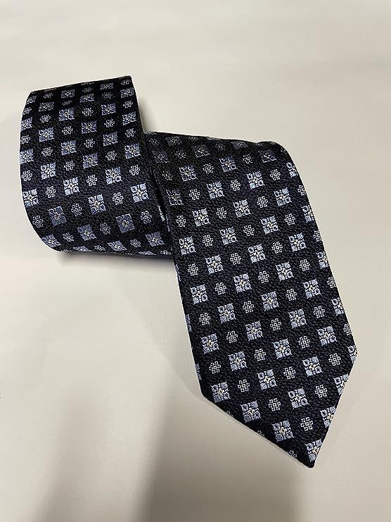 Ermenegildo Zegna Ermenegildo Zegna Geometric Grid Silk Tie, Size Regular Size ONE SIZE - 4 Thumbnail