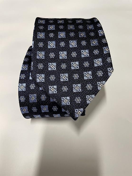 Ermenegildo Zegna Ermenegildo Zegna Geometric Grid Silk Tie, Size Regular Size ONE SIZE - 5 Thumbnail