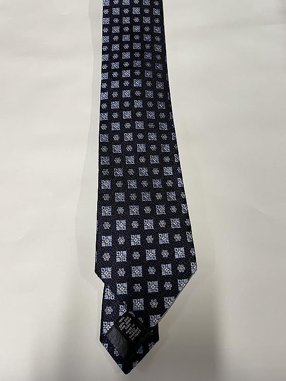 Ermenegildo Zegna Ermenegildo Zegna Geometric Grid Silk Tie, Size Regular Size ONE SIZE - 3 Thumbnail