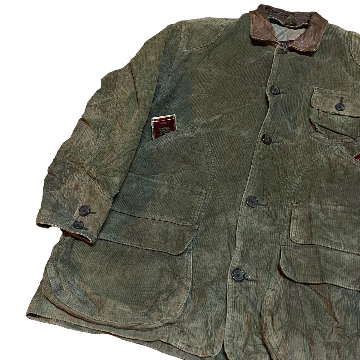 Abercrombie & Fitch VINTAGE ABERCROMBIE & FITCH CORDUROY LEATHER COLLAR JACKET Size US S / EU 44-46 / 1 - 3 Thumbnail