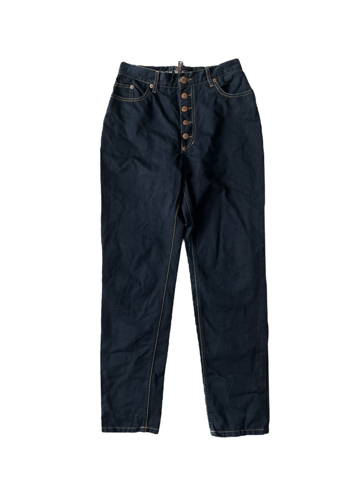 image of Archive Jean Paul Gaultier “Jpg Jeans” Zip Denim in Black, Women's (Size 30)