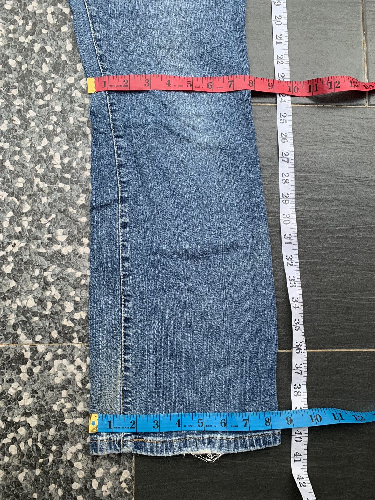 Levi's Vintage Flare levis 550 Faded Wash Denim Size US 31 - 15 Thumbnail