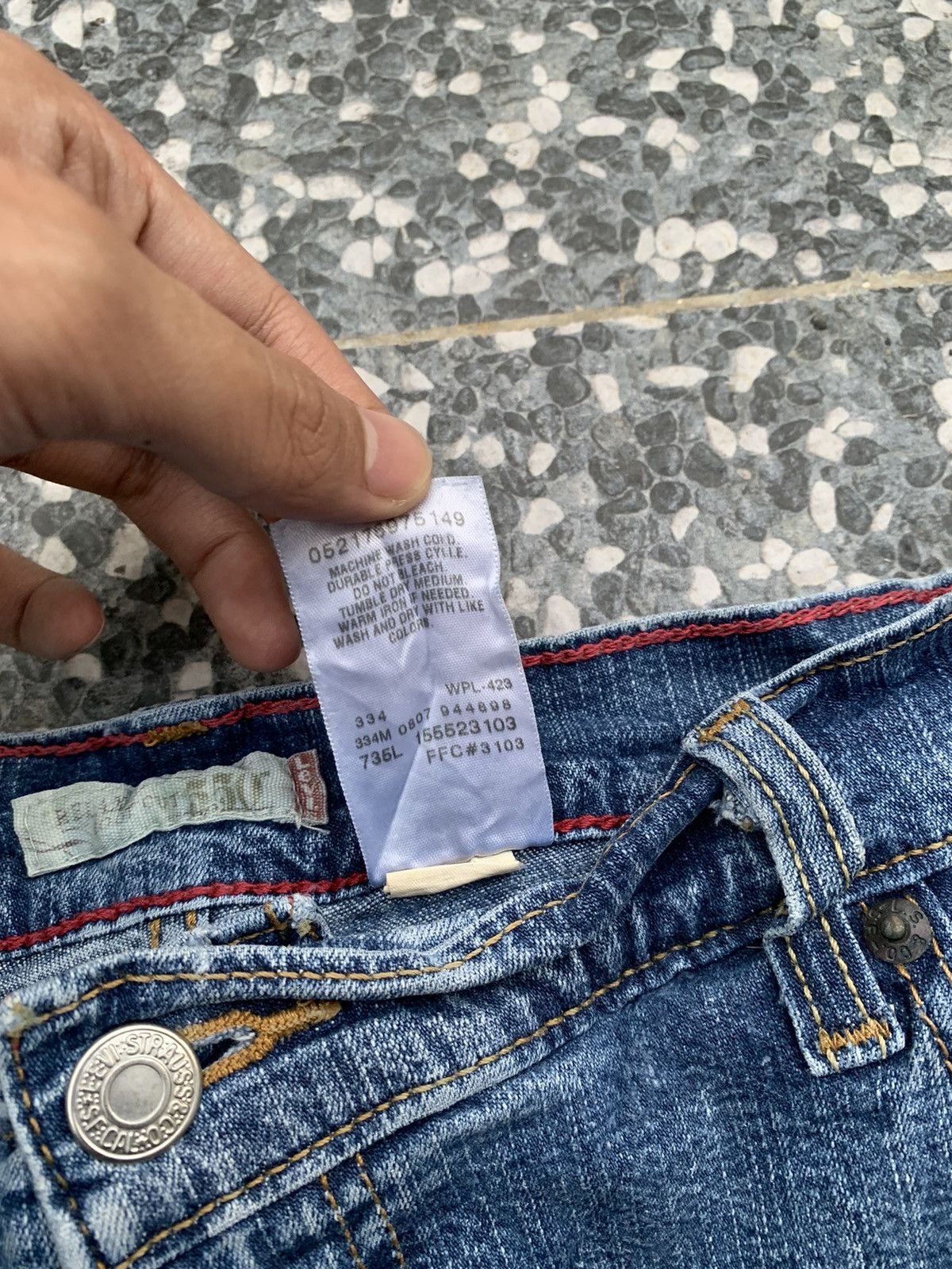 Levi's Vintage Flare levis 550 Faded Wash Denim Size US 31 - 7 Thumbnail