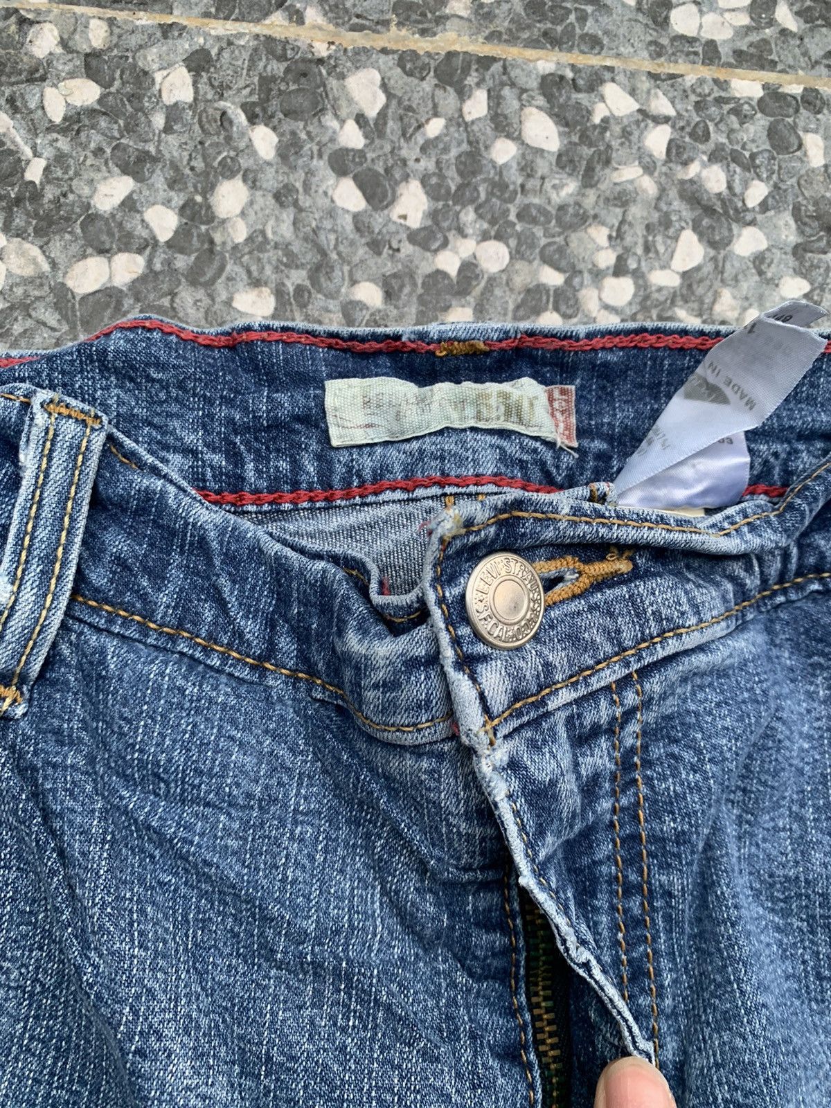 Levi's Vintage Flare levis 550 Faded Wash Denim Size US 31 - 5 Thumbnail