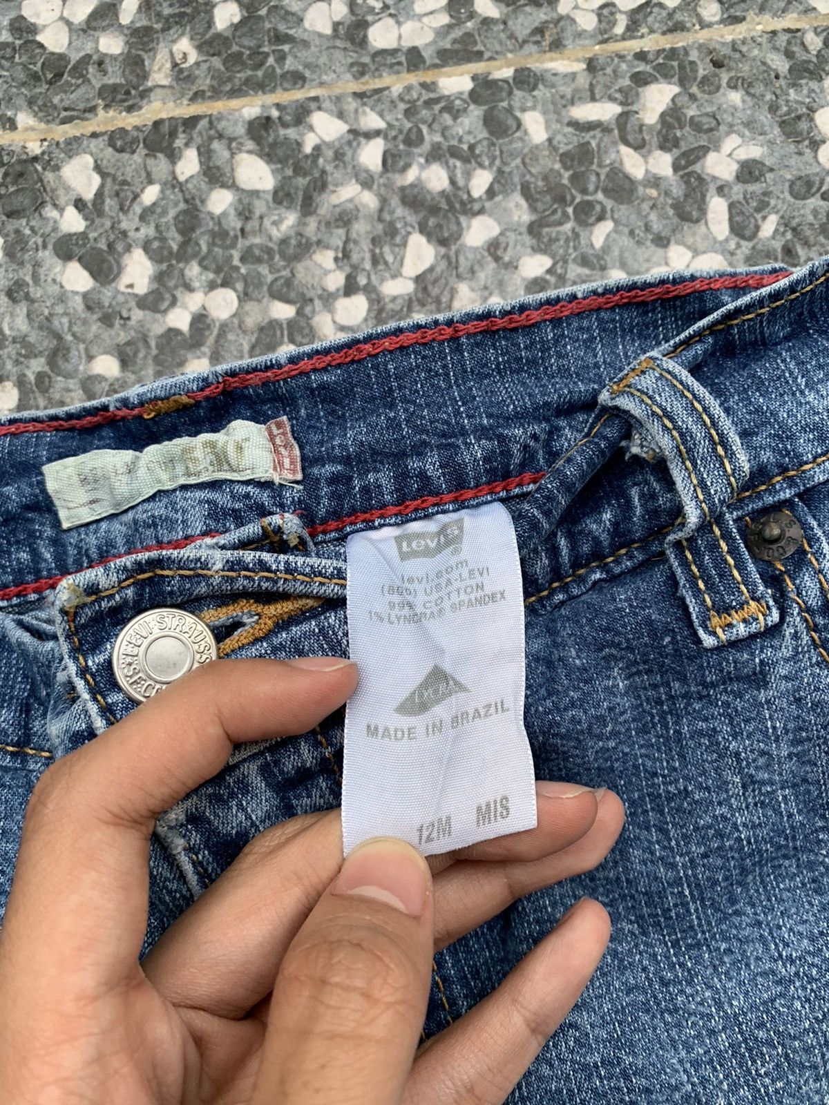 Levi's Vintage Flare levis 550 Faded Wash Denim Size US 31 - 6 Thumbnail