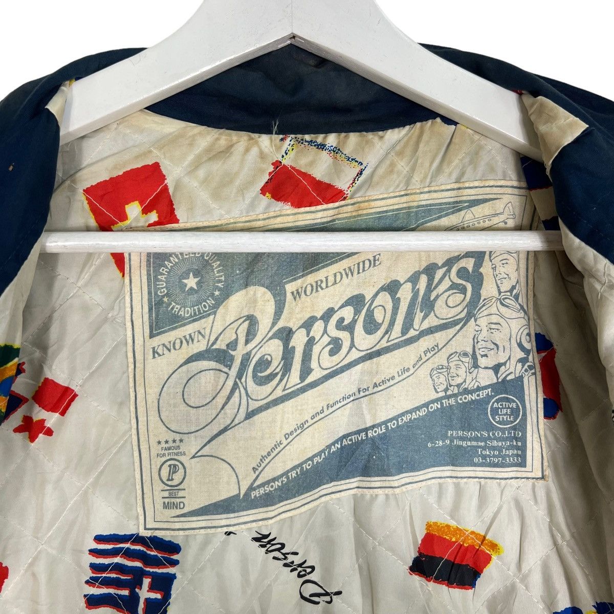 PERSON'S 💥 VINTAGE PERSON'S FOR MEN BOMBER JACKET Size US L / EU 52-54 / 3 - 9 Thumbnail