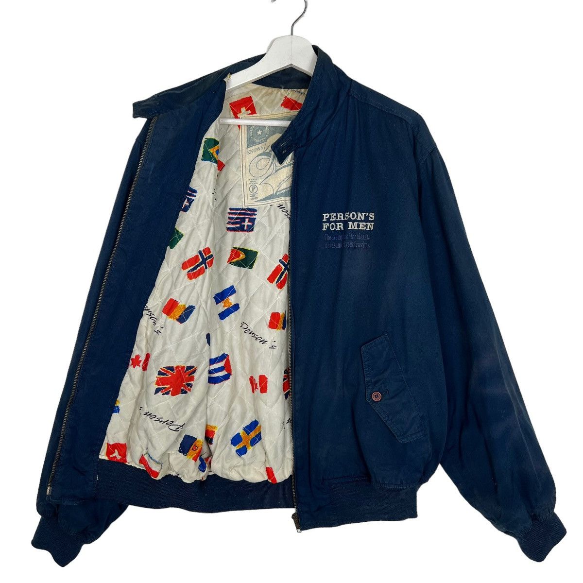 PERSON'S 💥 VINTAGE PERSON'S FOR MEN BOMBER JACKET Size US L / EU 52-54 / 3 - 5 Thumbnail