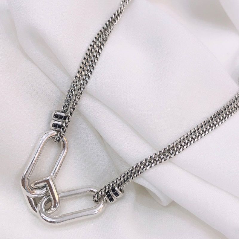 Jewelry Double Layer Chain Necklace Size ONE SIZE - 2 Thumbnail