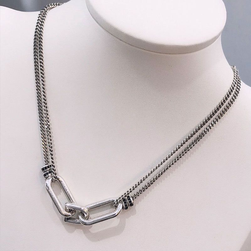 Jewelry Double Layer Chain Necklace Size ONE SIZE - 3 Thumbnail