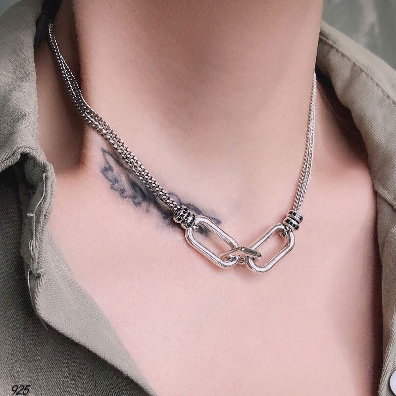 Jewelry Double Layer Chain Necklace Size ONE SIZE - 1 Thumbnail