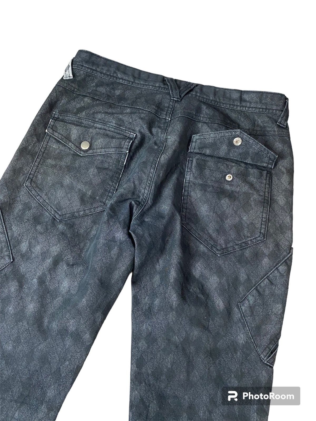 Japanese Brand 🔥SALE🔥Japanese Semantic Design Checks Multipocket Cargo pant Size US 30 / EU 46 - 15 Thumbnail