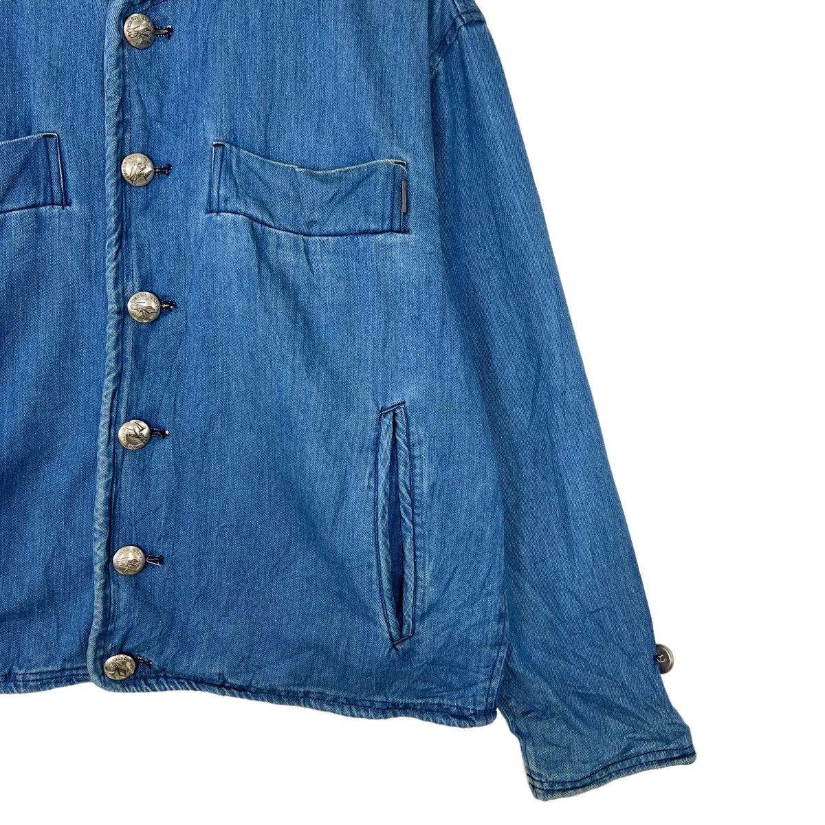Hiroshi Kato × Indigo × Japanese Brand 💥 HAKKA HOMME INDIGO BLUE DYED JACKET Size US M / EU 48-50 / 2 - 4 Thumbnail