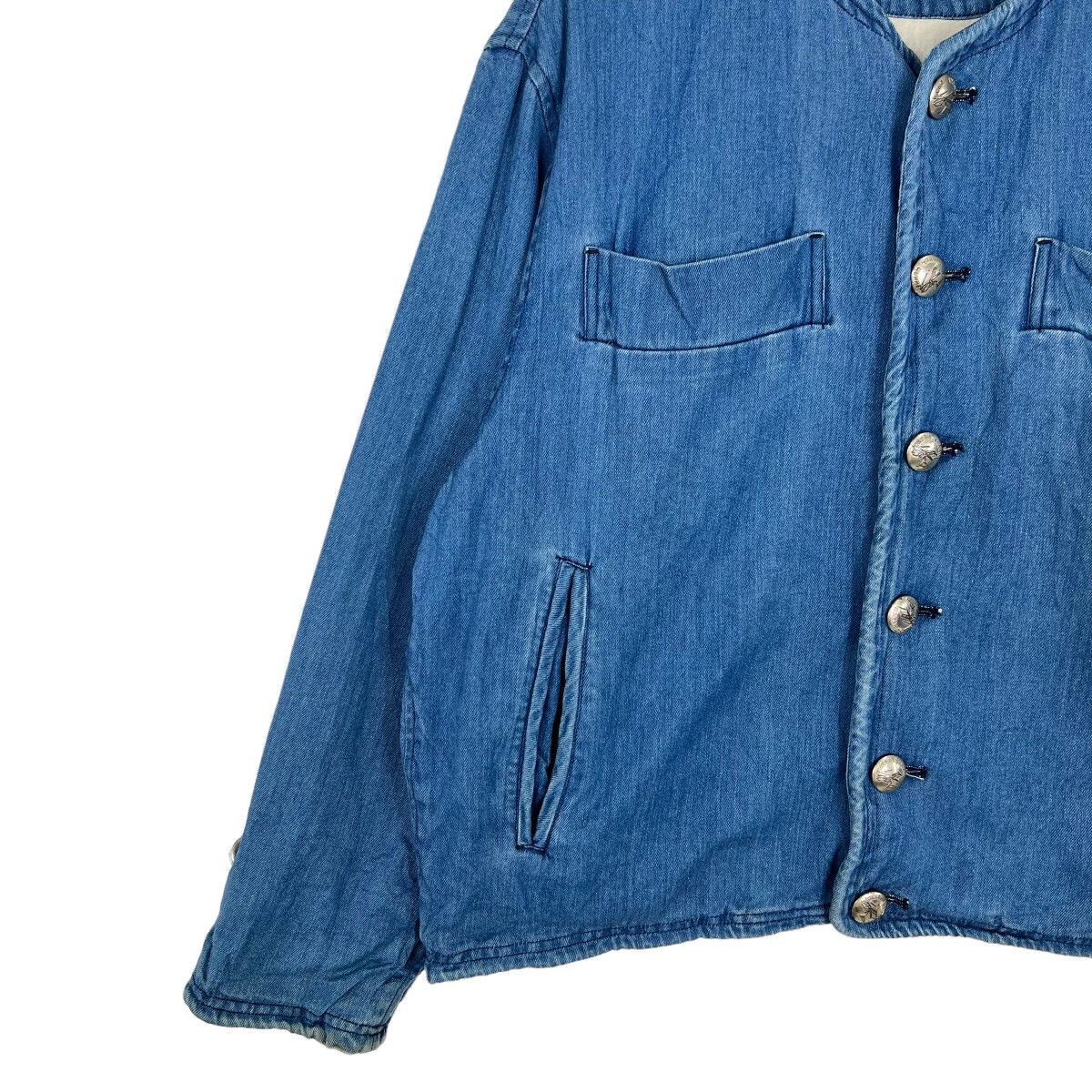 Hiroshi Kato × Indigo × Japanese Brand 💥 HAKKA HOMME INDIGO BLUE DYED JACKET Size US M / EU 48-50 / 2 - 2 Thumbnail