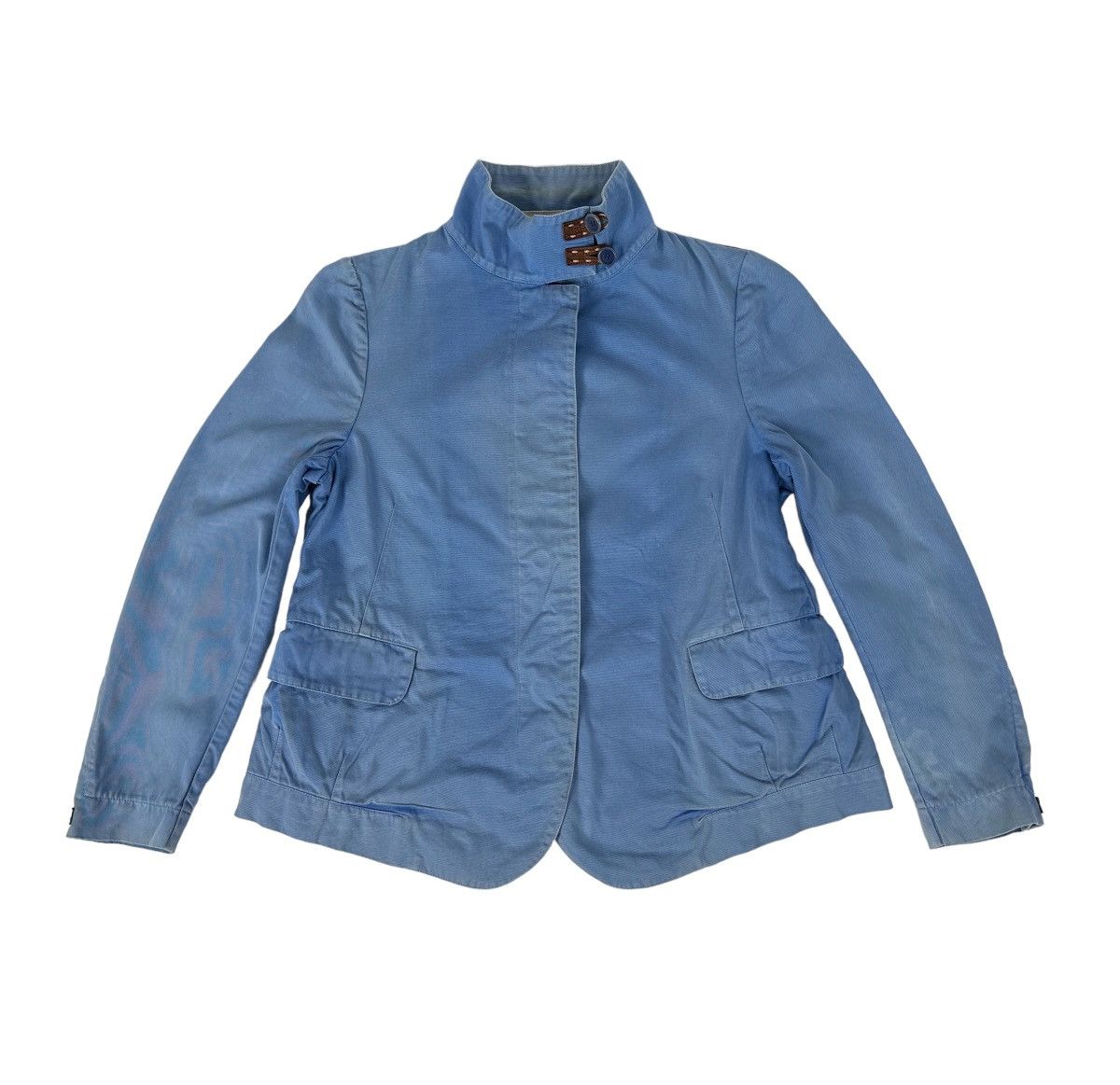 Marni Marni Blue Cotton Workwear Blazer Jacket Size S / US 4 / IT 40 - 1 Thumbnail