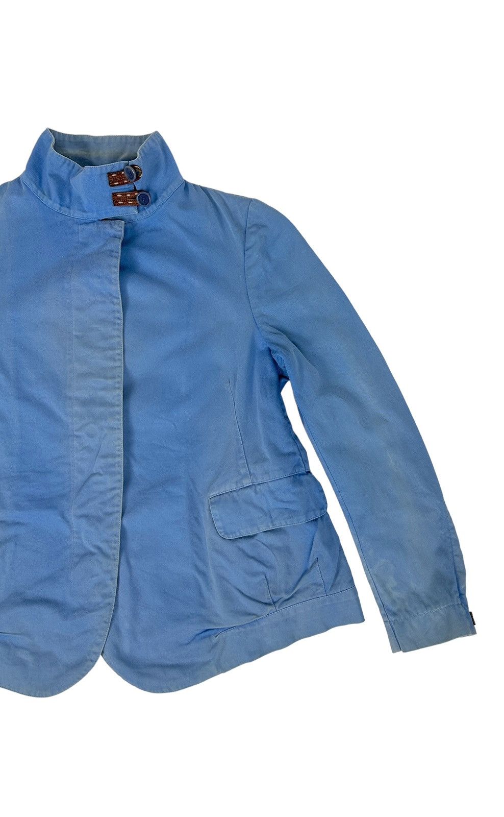 Marni Marni Blue Cotton Workwear Blazer Jacket Size S / US 4 / IT 40 - 2 Thumbnail