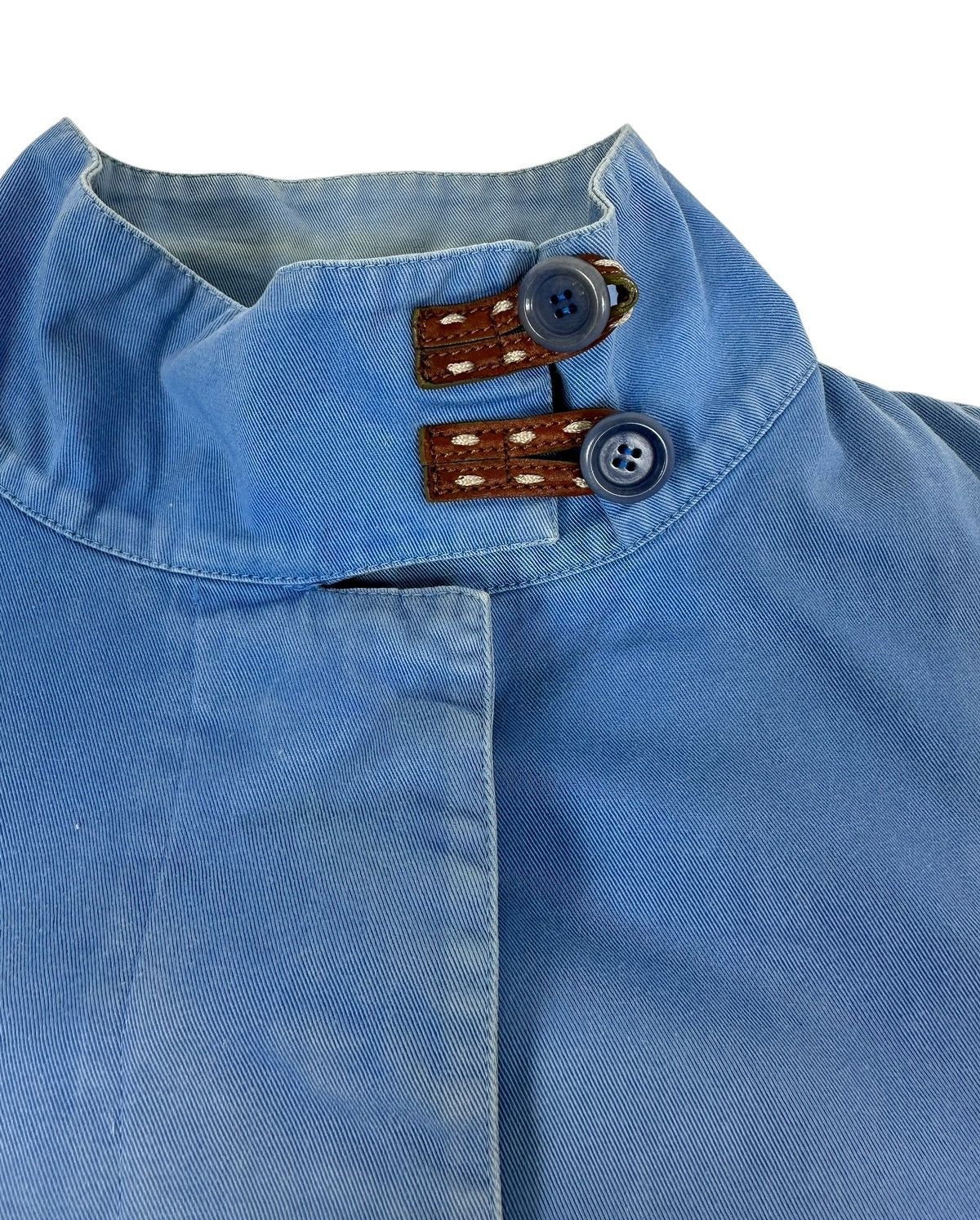 Marni Marni Blue Cotton Workwear Blazer Jacket Size S / US 4 / IT 40 - 3 Thumbnail