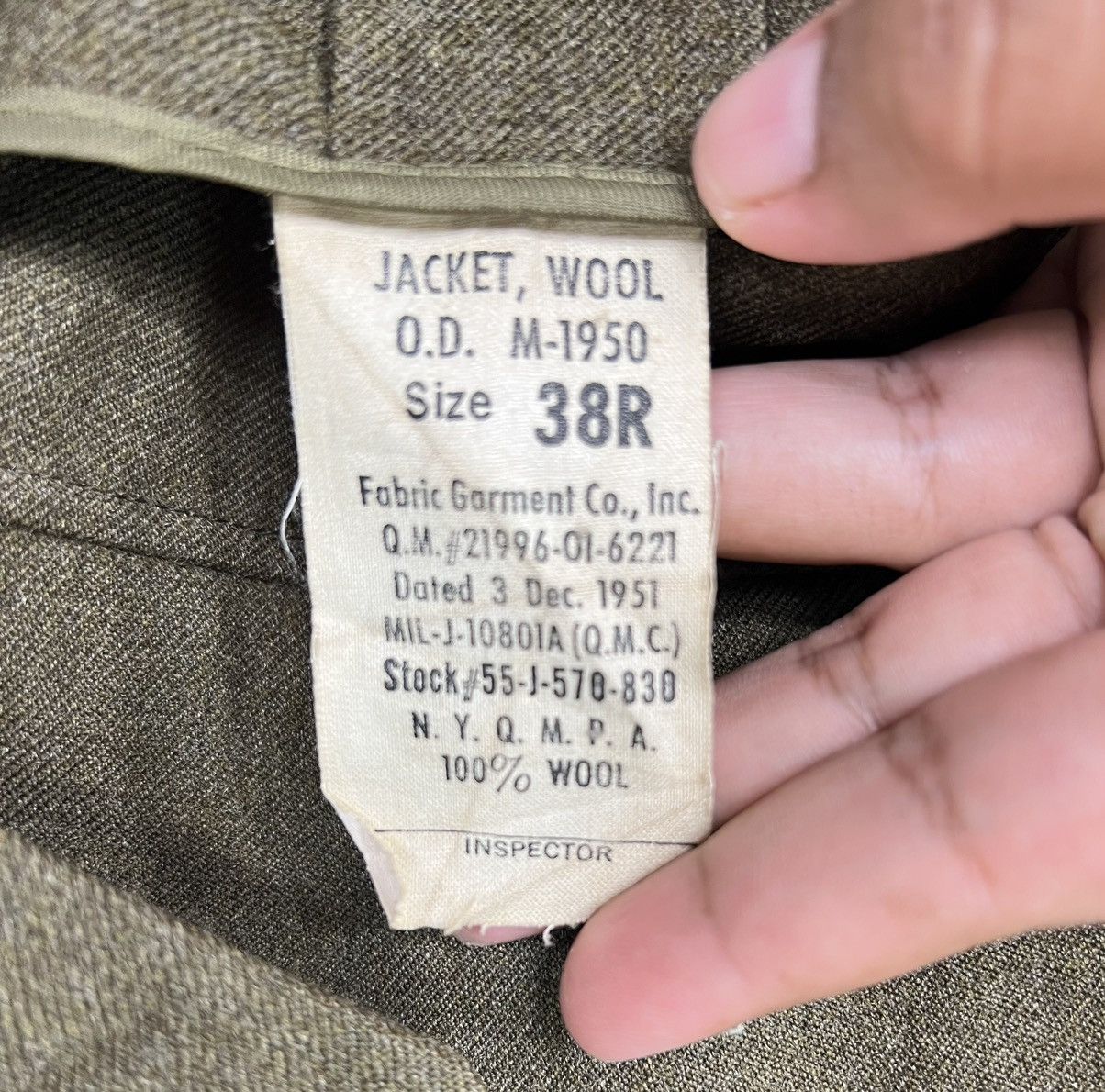 Vintage 💥 TRUE VINTAGE M 1950 MILITARY JACKET Size US M / EU 48-50 / 2 - 9 Thumbnail