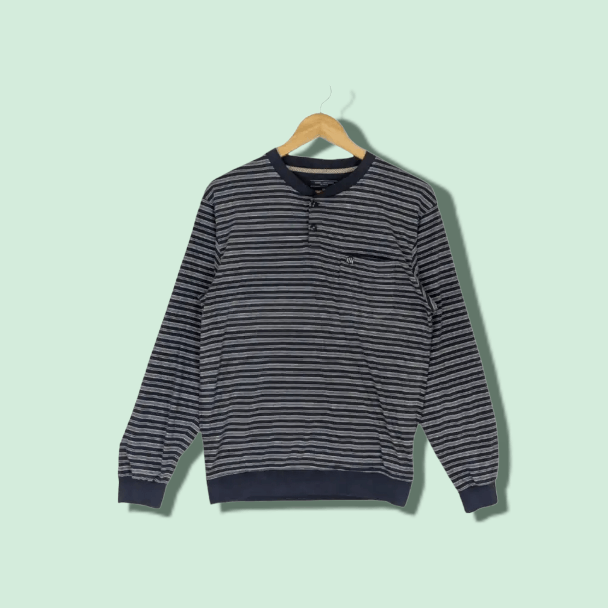 Japanese Brand × Kansai Yamamoto KANSAI YAMAMOTO Striped Jumper Sweatshirt Size US S / EU 44-46 / 1 - 1 Thumbnail