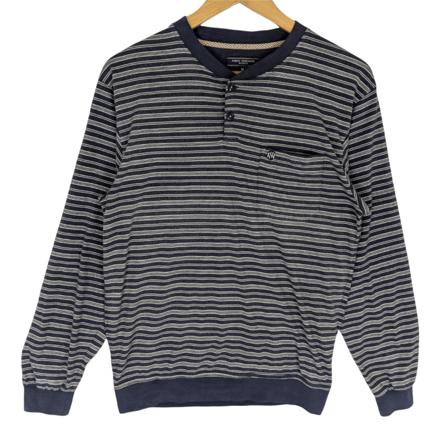 Japanese Brand × Kansai Yamamoto KANSAI YAMAMOTO Striped Jumper Sweatshirt Size US S / EU 44-46 / 1 - 2 Thumbnail