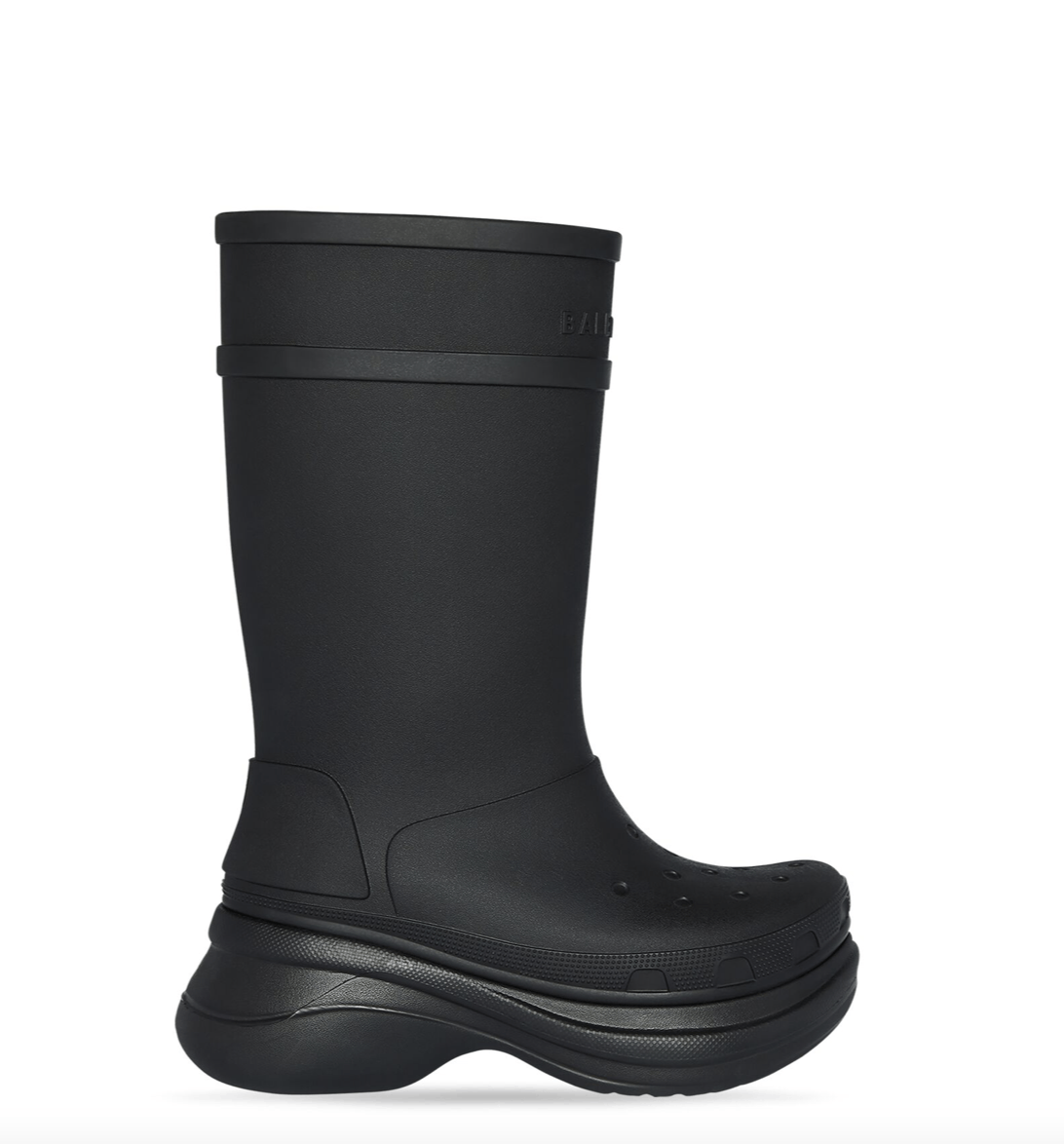 image of Balenciaga Boots Strike Trooper Steroid 677388W1S8E1000 in Black, Women's