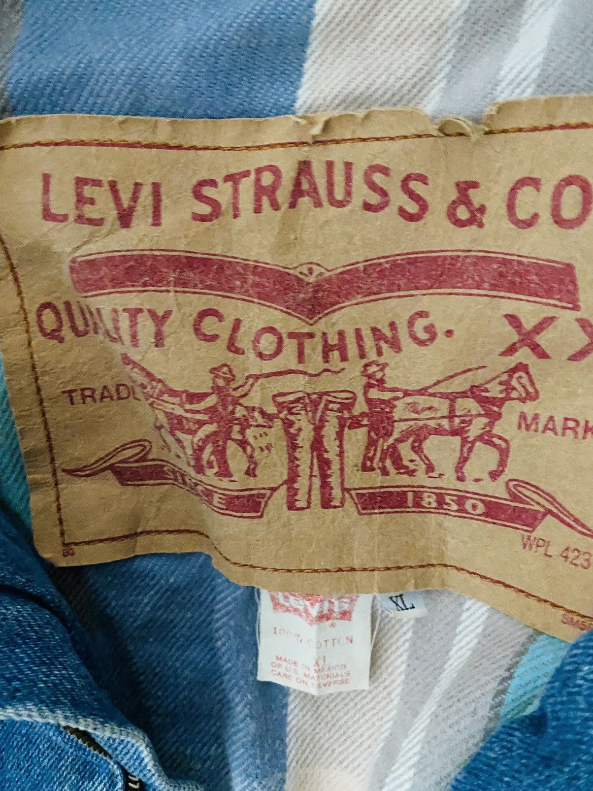 Levi's Rare Levi's denim jean jacket lined bomber Size US L / EU 52-54 / 3 - 5 Thumbnail
