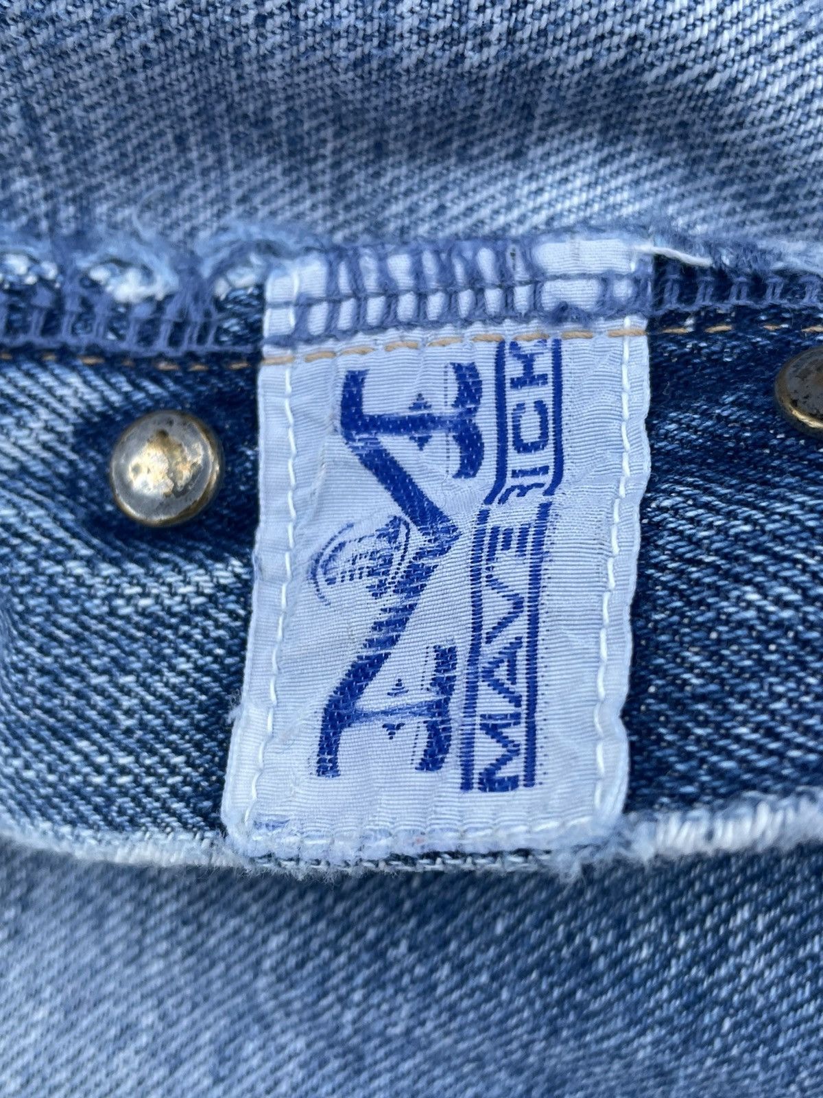 Japanese Brand × Vintage Vintage Maverick Blue 2 Line Selvedge Denim Size US 32 / EU 48 - 16 Thumbnail