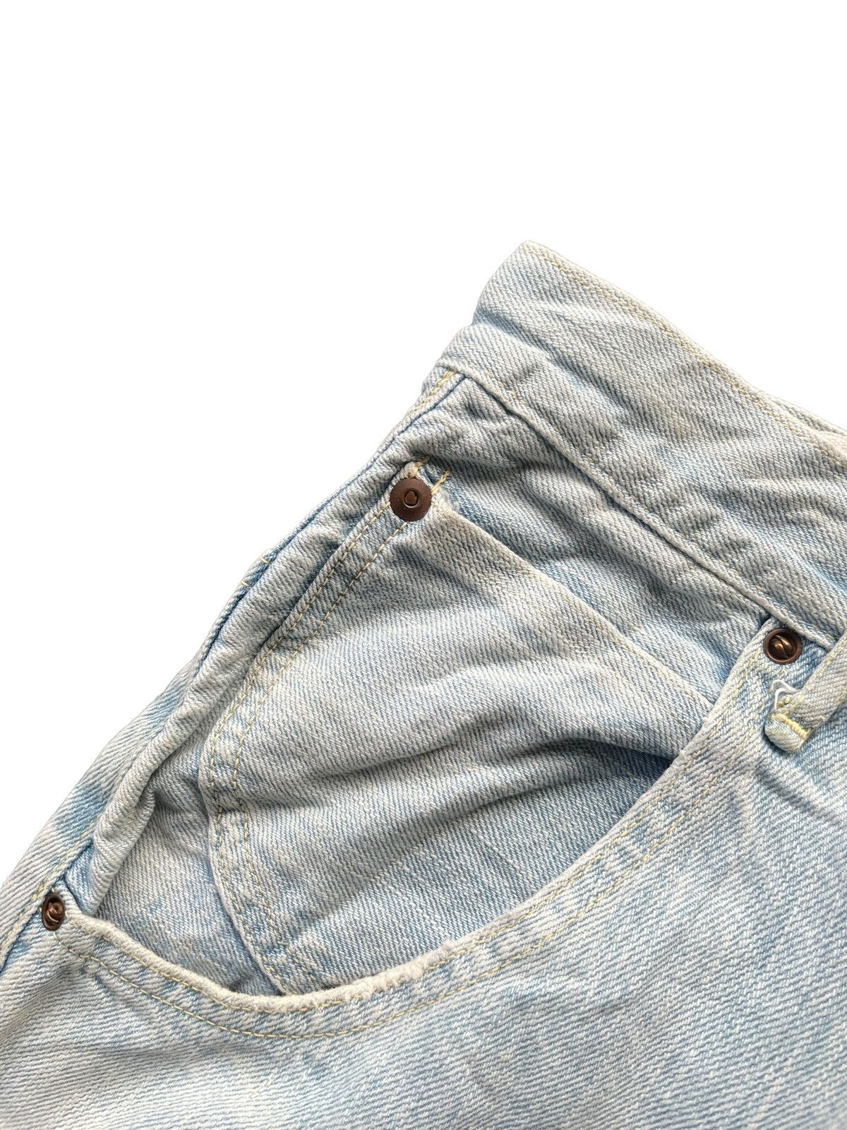 Japanese Brand Kapital Faded Wash Distresed Denim Size US 29 - 6 Thumbnail